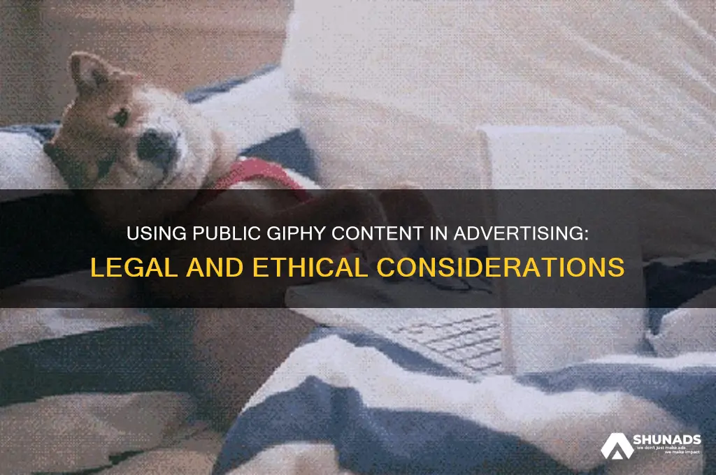 can you use public giphy for advertising