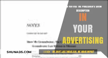 Using Publisher's Show Descriptions in Ads: Legal or Not?