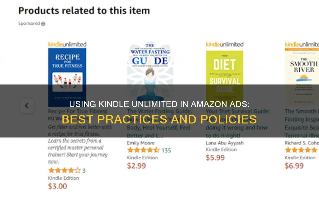 can you use the words kindle unlimited in amazon advertising