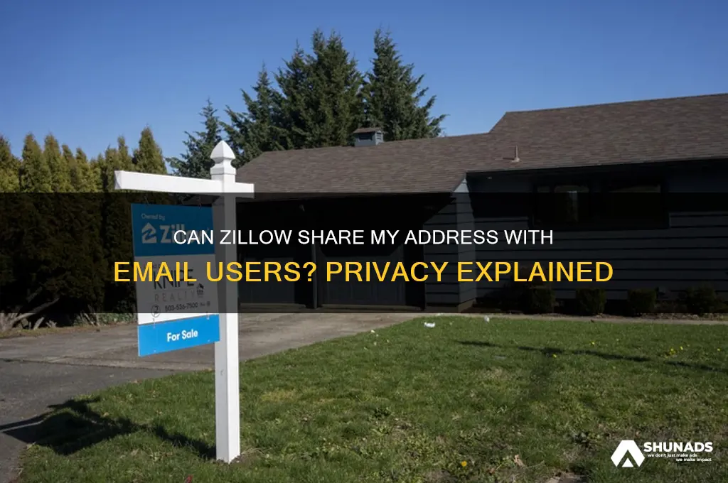 can zillow advertise my address to email users