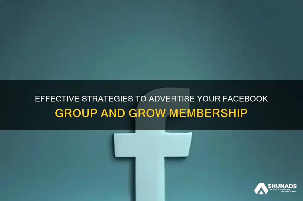 could i advertise a facebook group