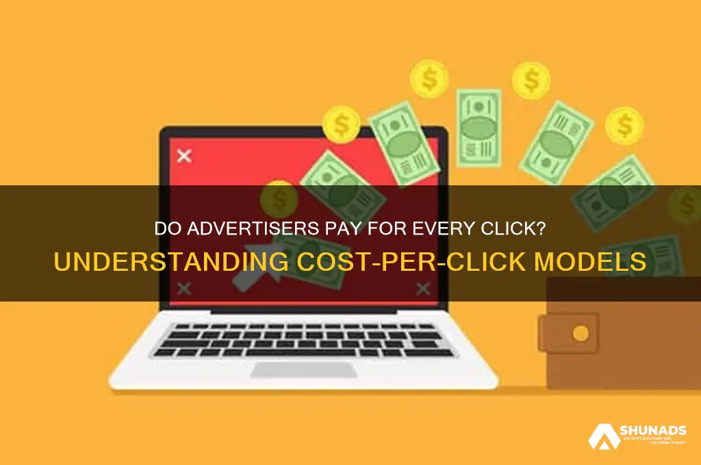 do advertisers get charged for every click
