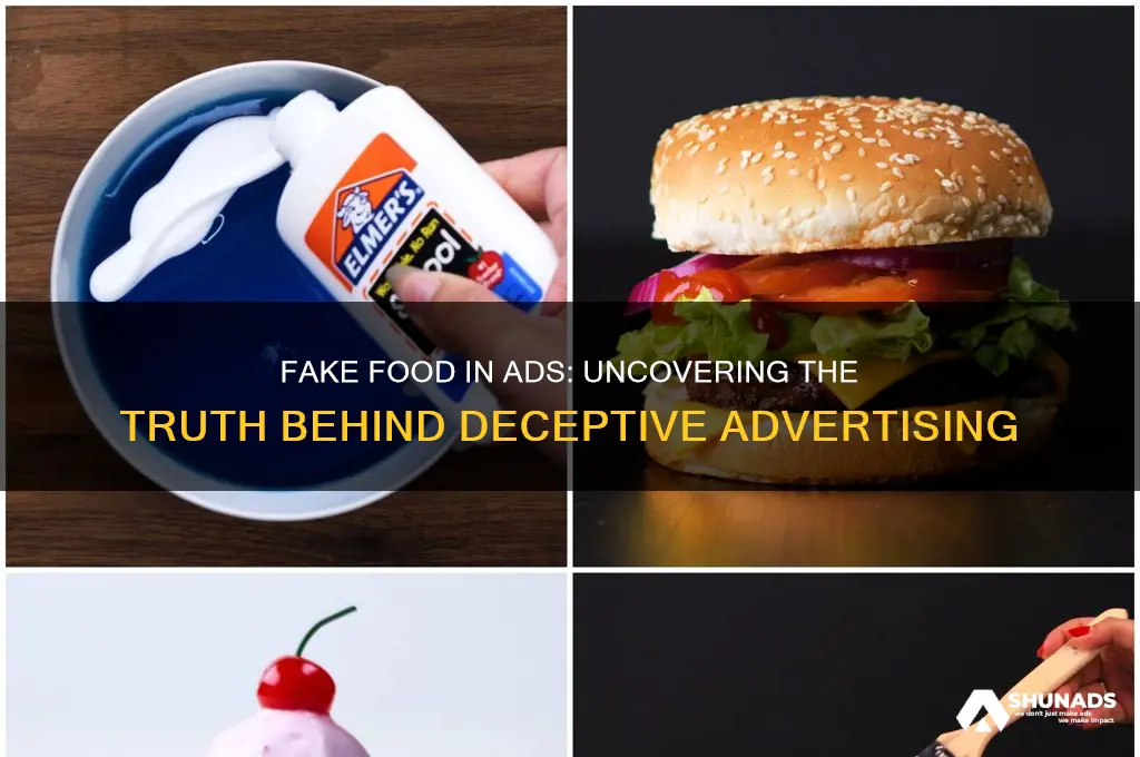 do advertisers use fake food in their ads