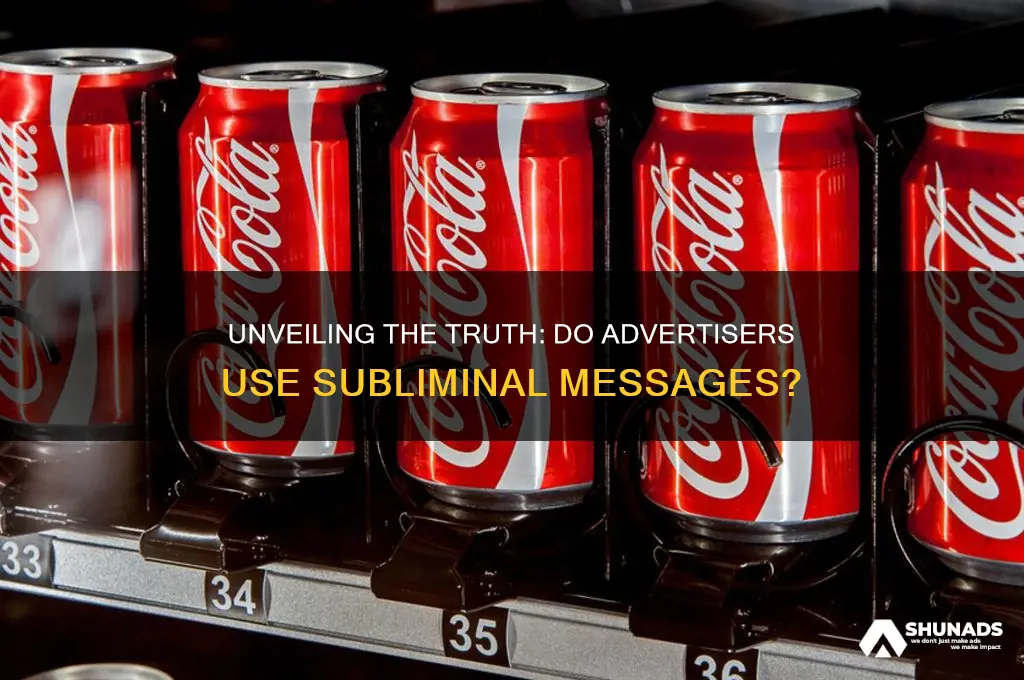 do advertisers use subliminal messages
