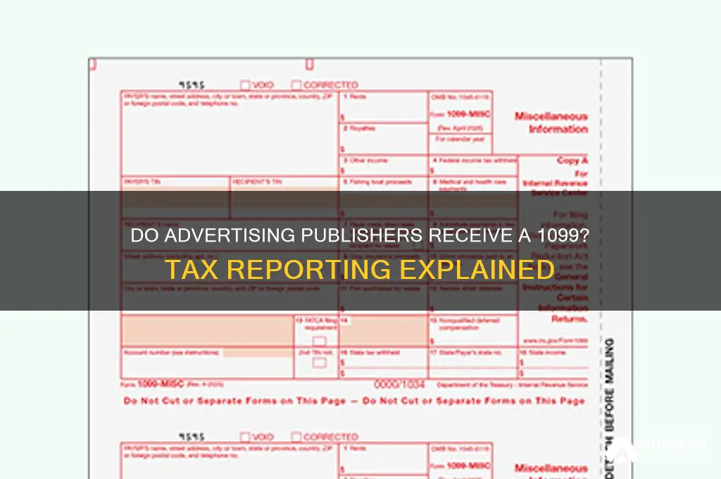 do advertising publishers get a 1099
