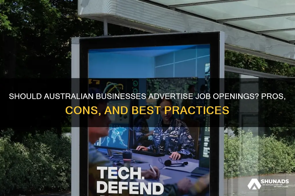 do australian businesses need to advertise for job positions