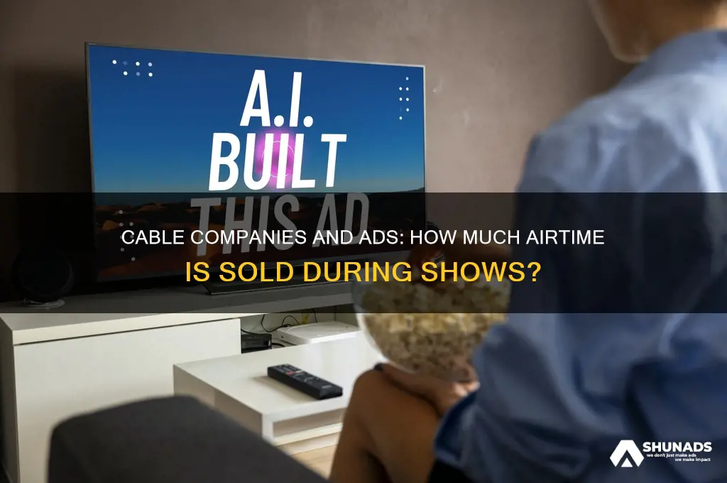 do casble companies have advertising during shows