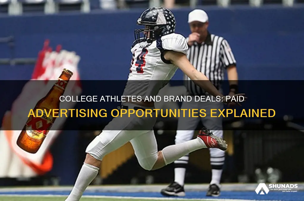 do college athletes get paid to advertise
