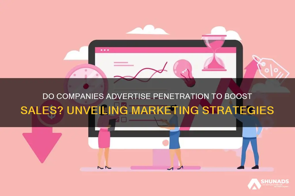do companies advertise penetration to sales