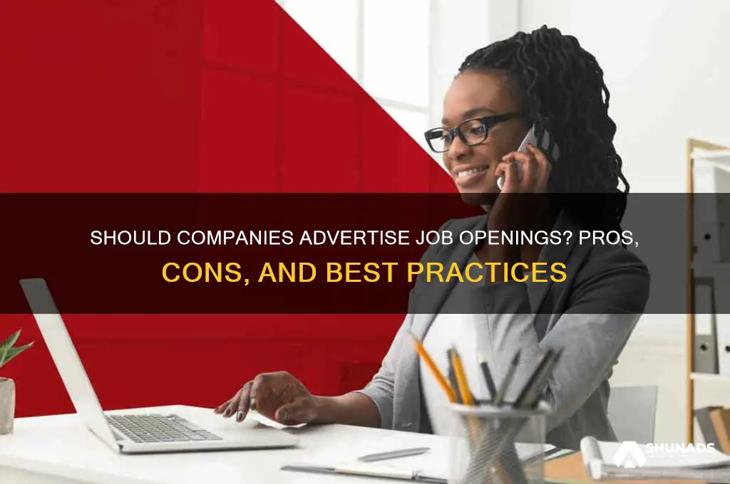 do companies have advertise job openings