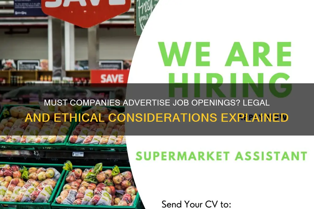 do companies have to advertise job vacancies