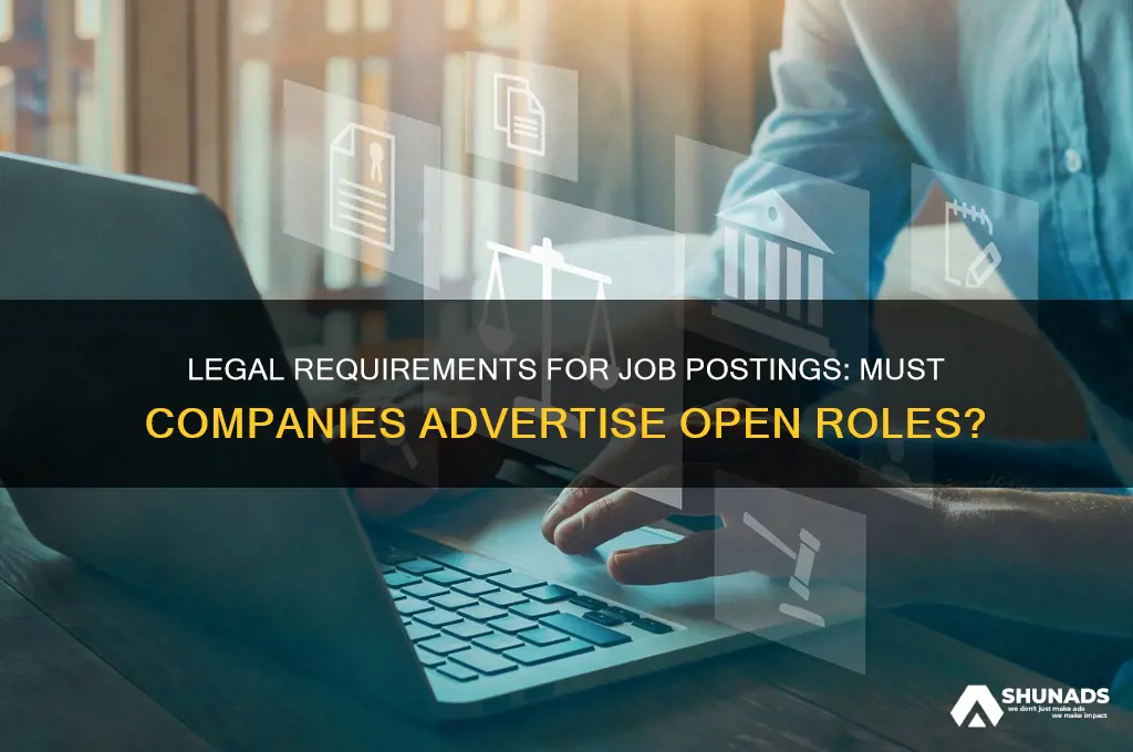 do companies have to advertise jobs by law
