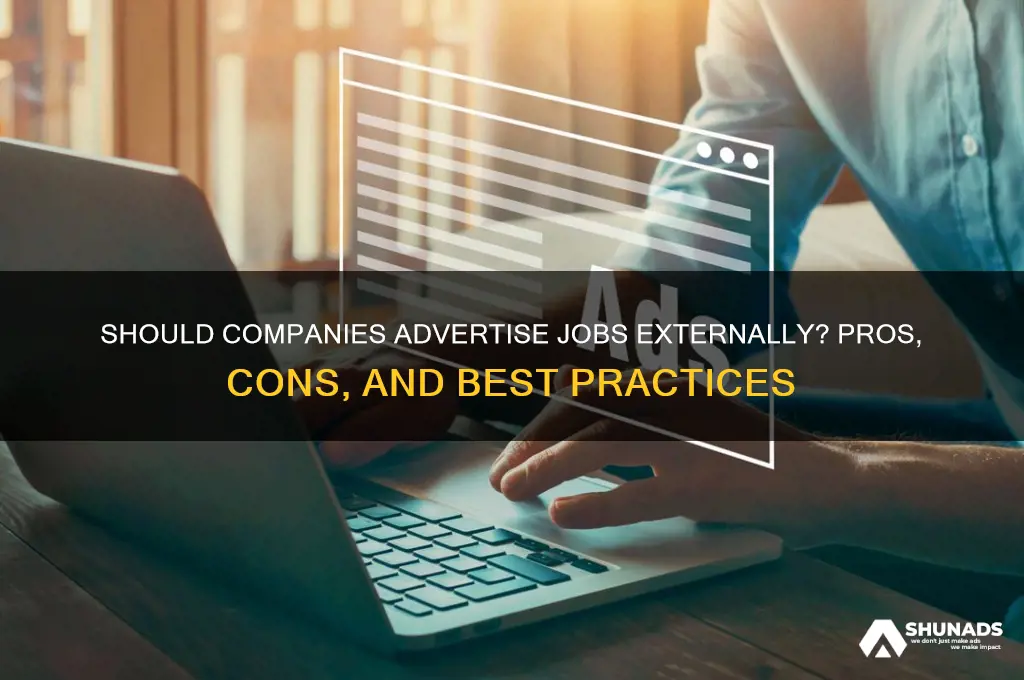 do companies have to advertise jobs externally