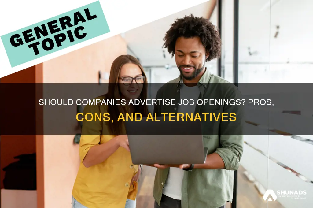 do companies need to advertise jobs