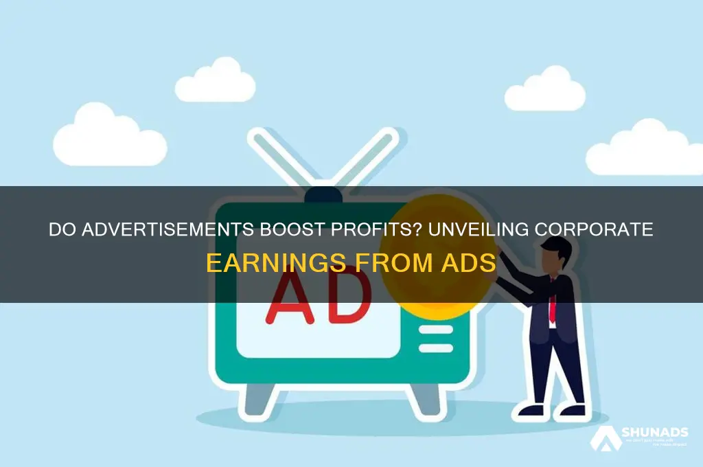 do companies profit from advertisements