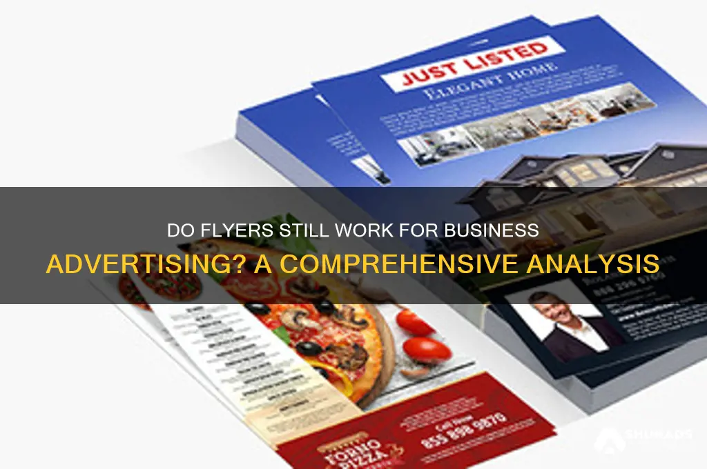 do flyers to advertise your business work
