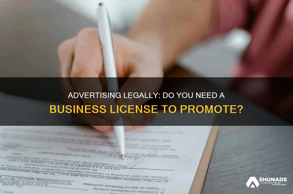 do i need a business license to advertise