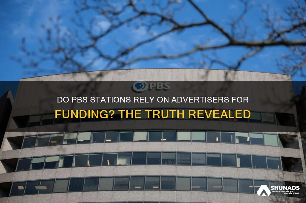 do pbs stations use advertiser