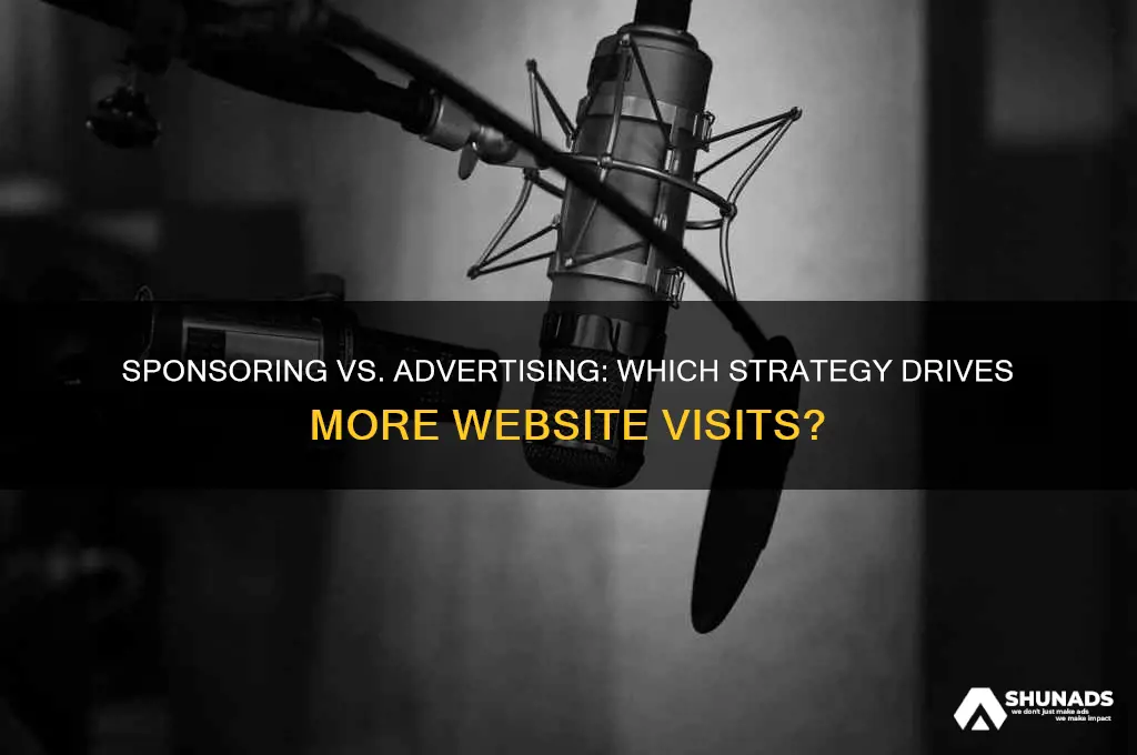 do u get more visits from sponsoring or advertising
