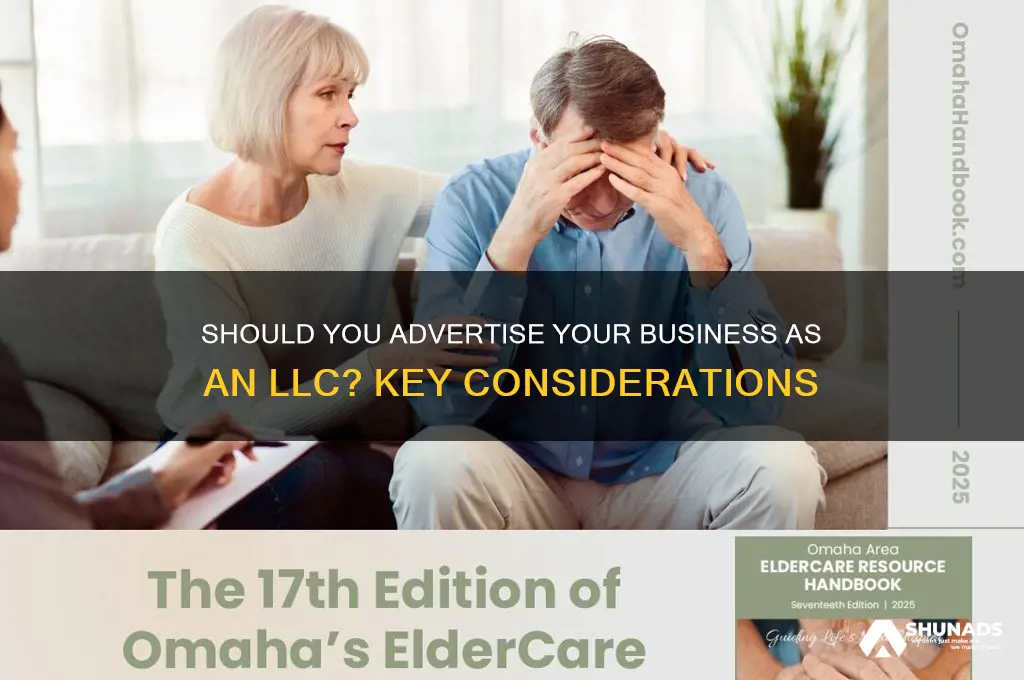 do you have to advertise your business as an llc