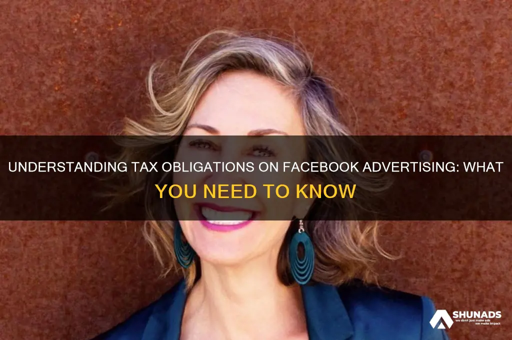 do you pay tax on facebook advertising