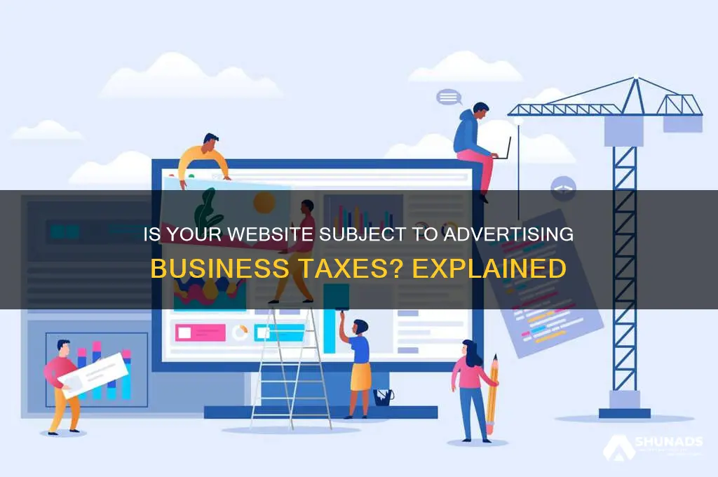 does a website count as advertising business taxes