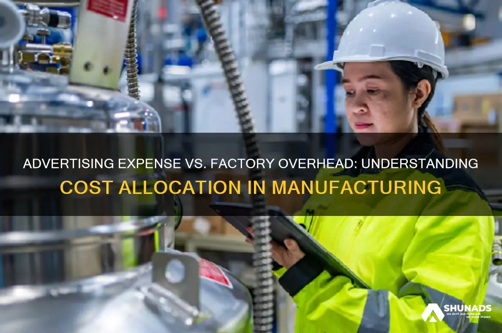 does advertising expense get added to factory overhead