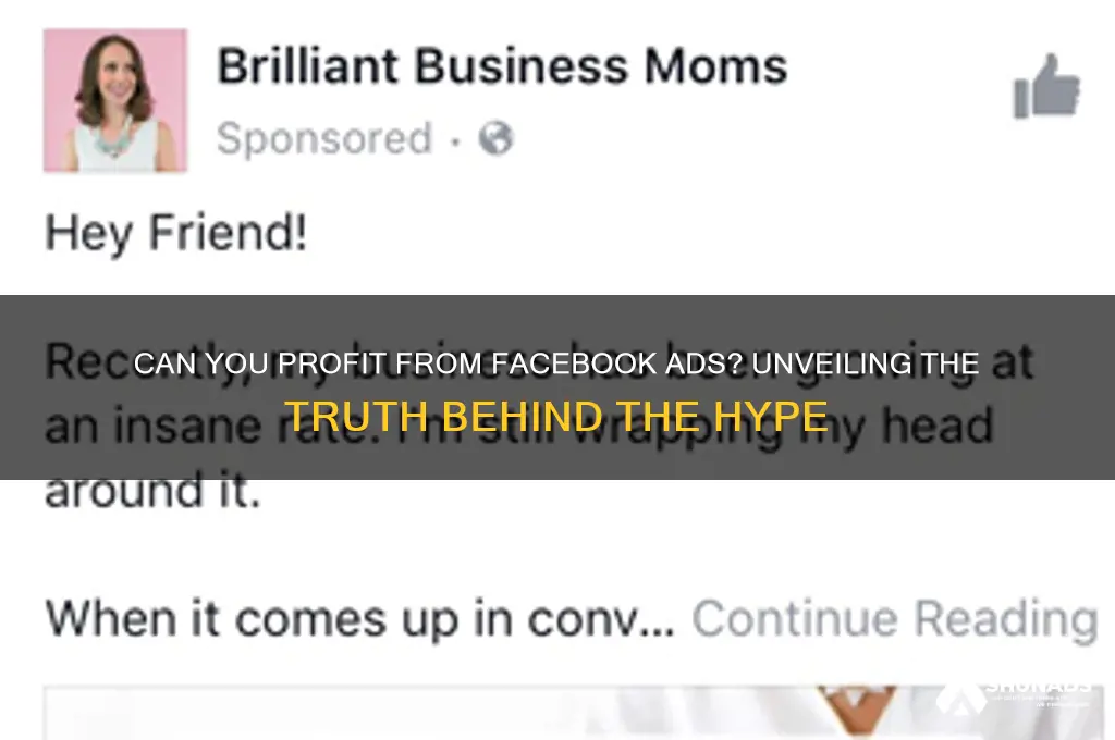 does anyone make money with facebook advertising