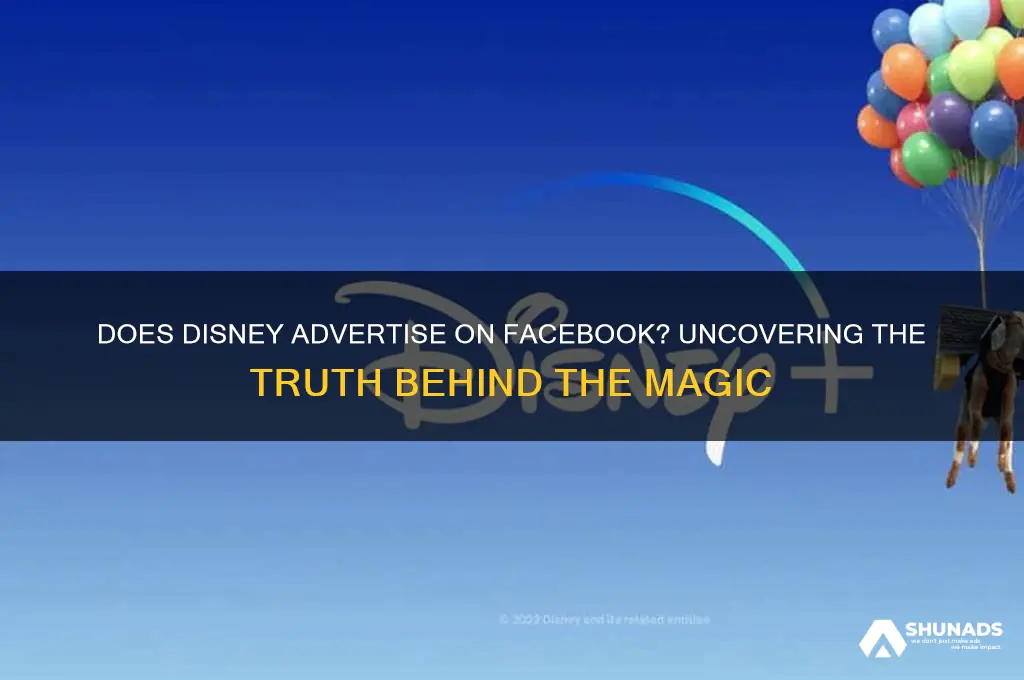 does disney advertise on facebook