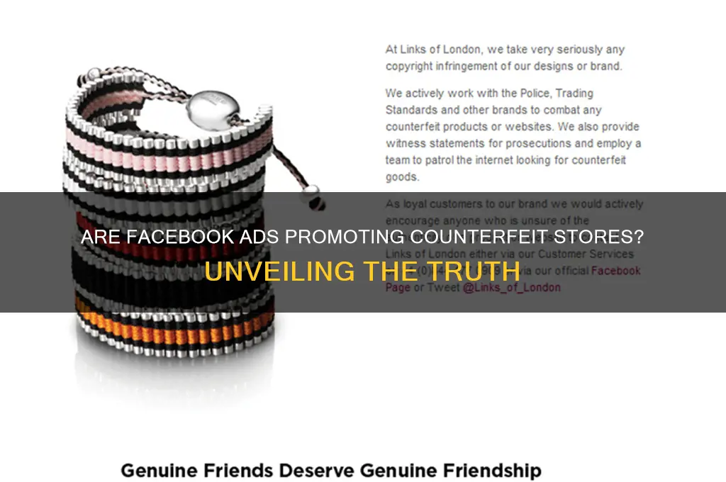 does facebook advertise fake shops