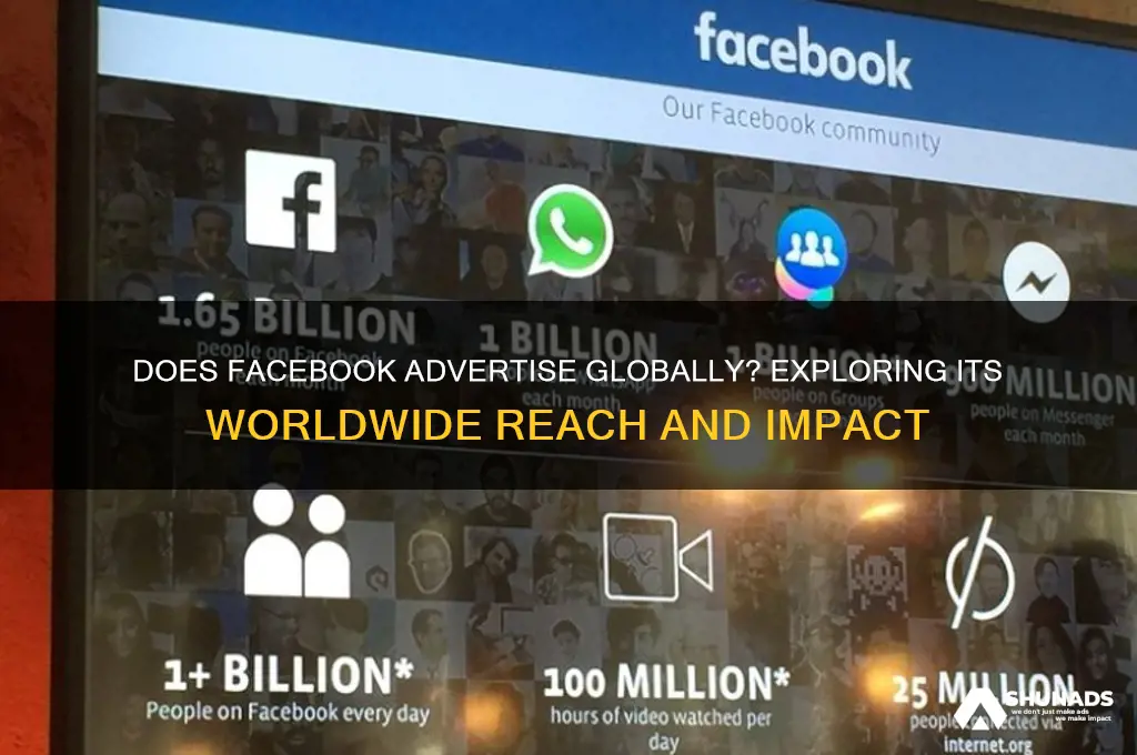 does facebook advertise global