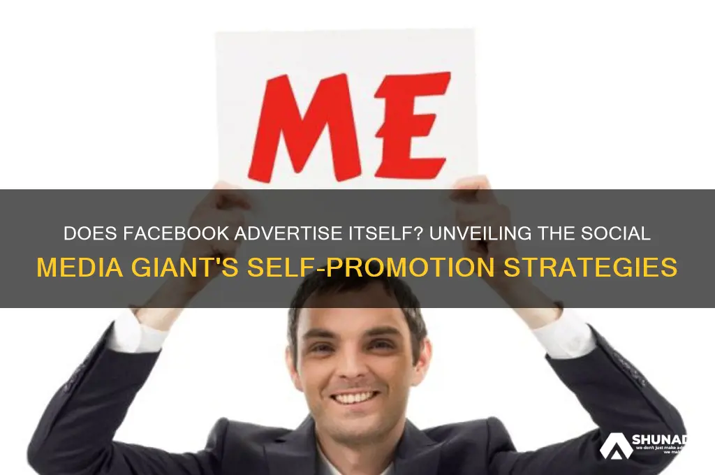 does facebook advertise itself