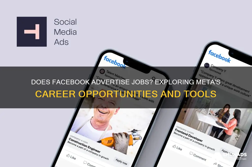does facebook advertise jobs