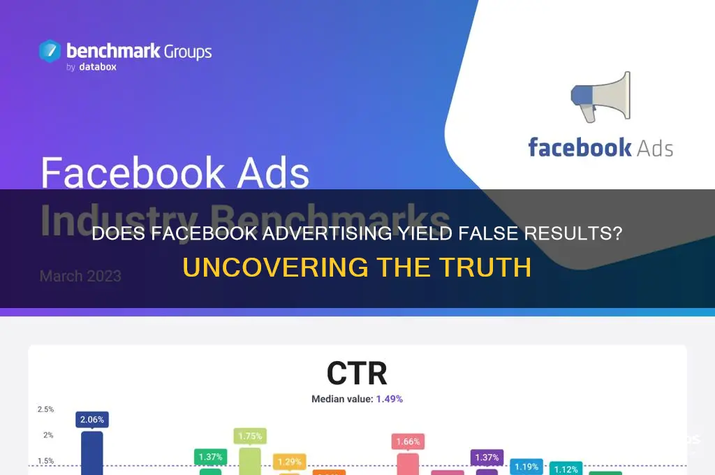 does facebook advertising produce false results