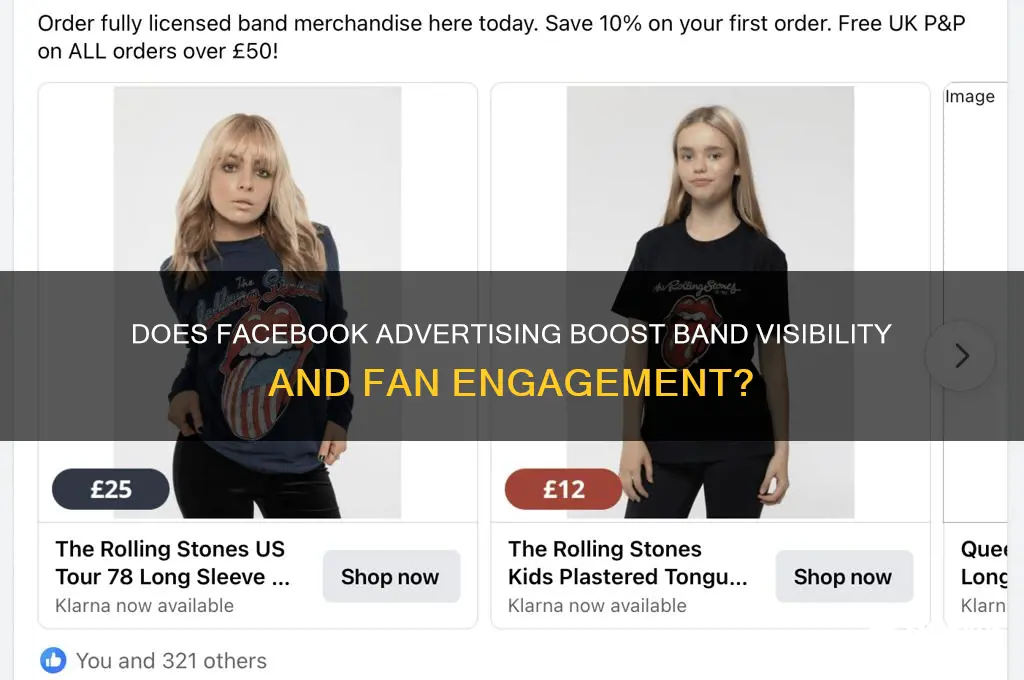 does facebook advertising work for bands