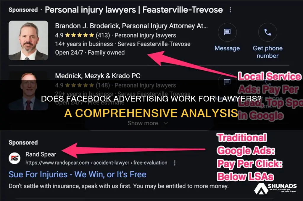 does facebook advertising work for lawyers