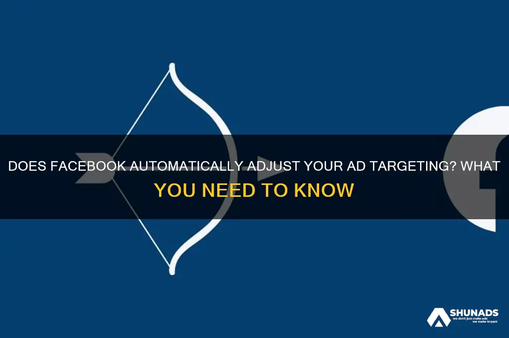 does facebook automaticly change advertising targesing