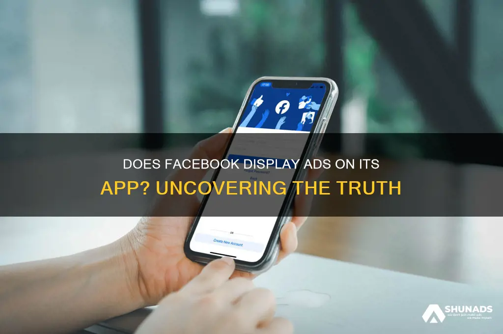 does facebook post advertisements on its app