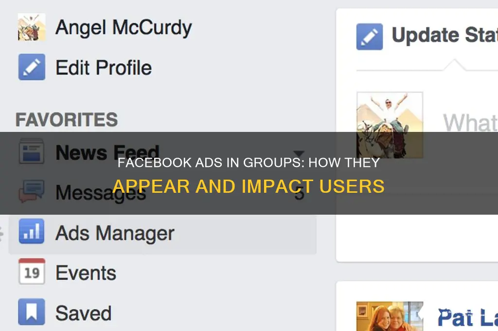 does facebook show advertisements in groups