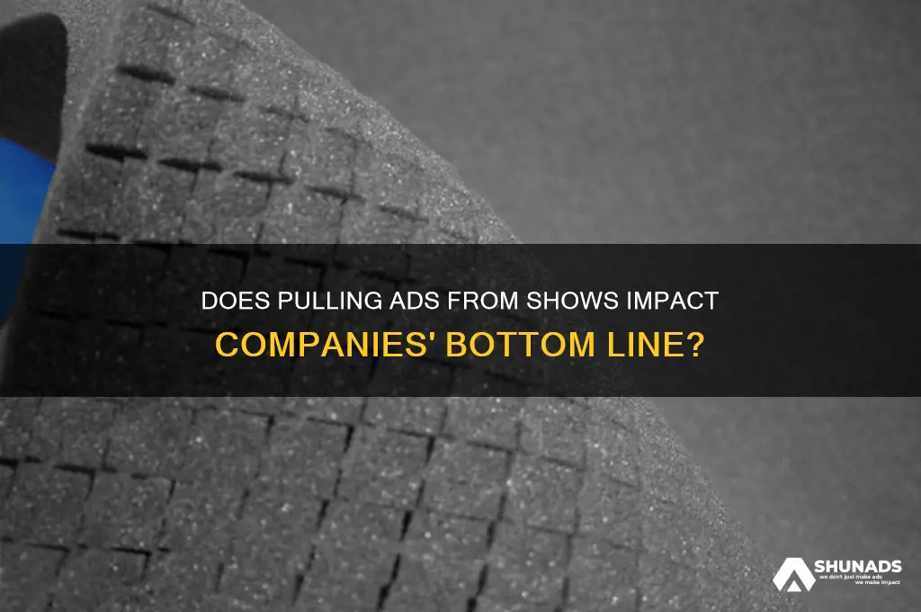 does it really work when companies pull advertising from shows