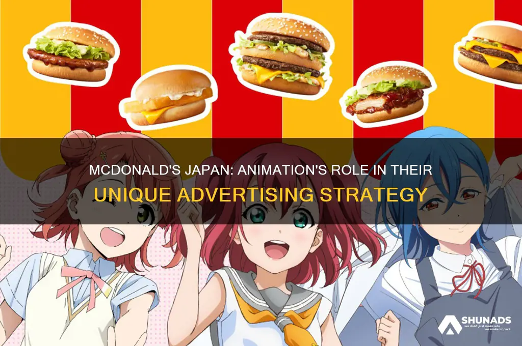 does mcdonalds use animation in their japanese advertising