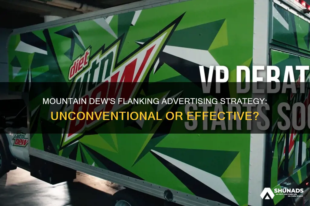 does moutain dew use flanking advertising