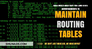How Multi-Area OSPF Utilizes Link-State Advertisements for Routing Tables
