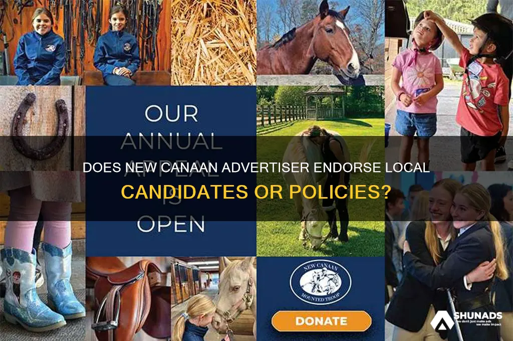does new canaan advertiser endorse