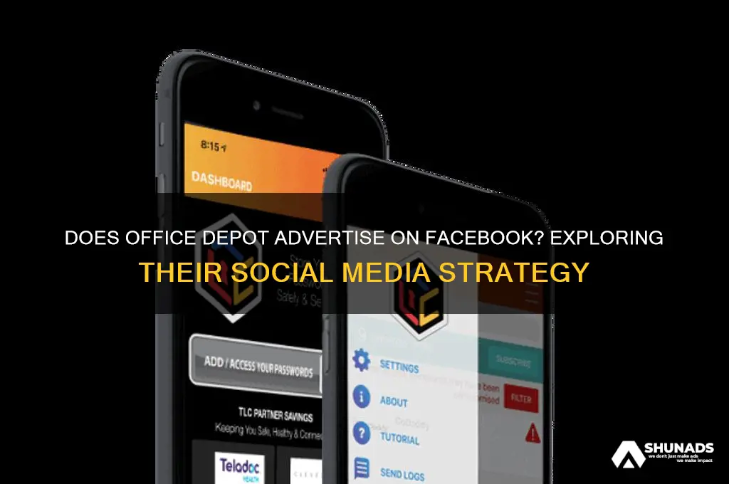 does ofgice depot advertise on facebook