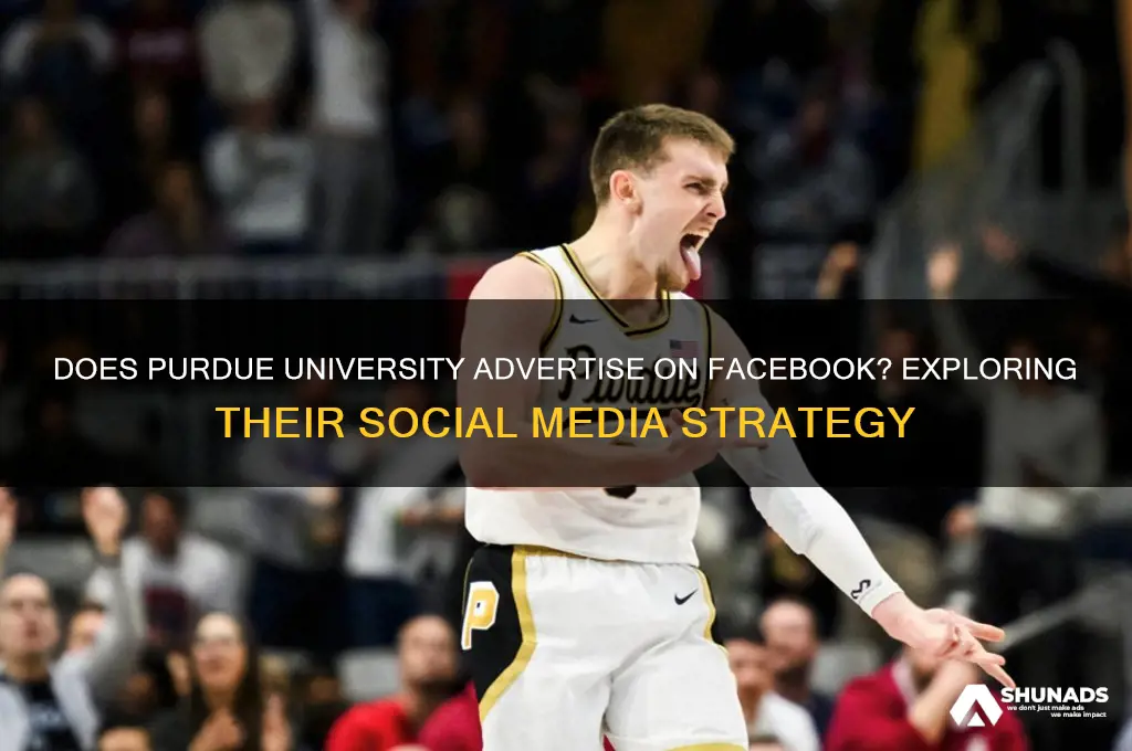 does purdue university advertise on facebook