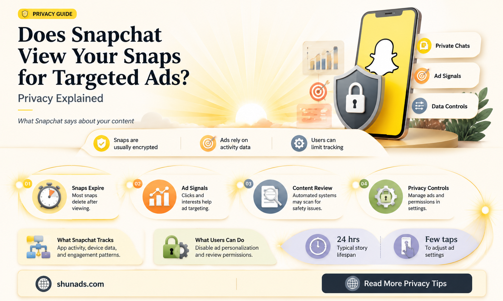 can snapchat see your snaps for advertisement