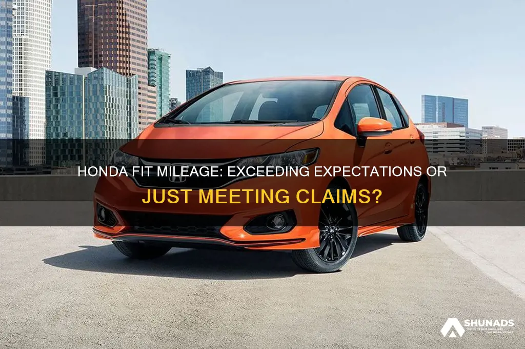 does the honda fit get better mileage than advertised