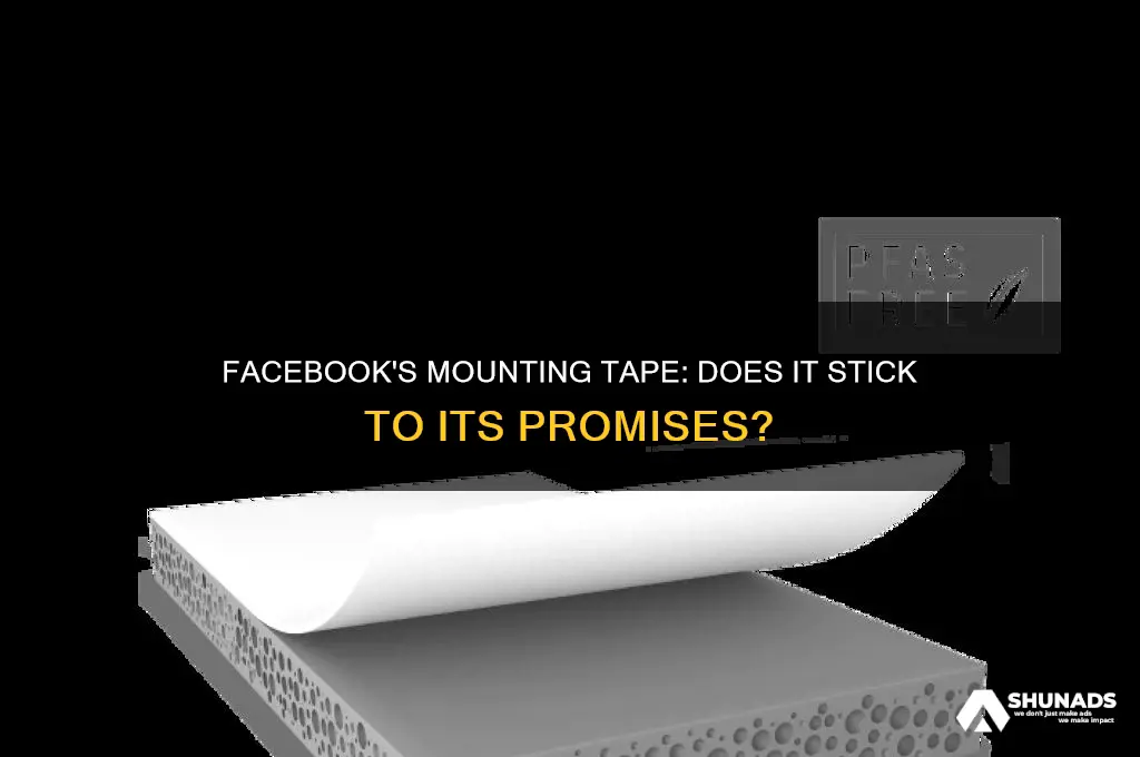 does the mounting tape advertised on facebook really work