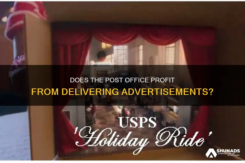 does the post office get paod to deliver advertisements